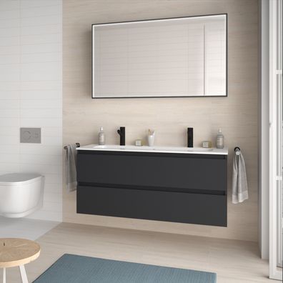 Salgar Schrank wandhängend SPIRIT 1200 2 Metallauszug mit Softeinzug Anthrazitgrau MA
