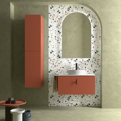 Salgar Schrank wandhängend BIBA 800 1 Metallschublade und versteckter Schublade TERRA