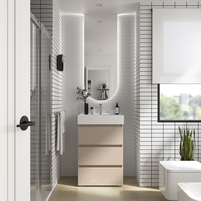 Salgar Schrank SPIRIT 600 3 Metallauszug mit Softeinzug Macchiato 598 x 810 x 450 mm