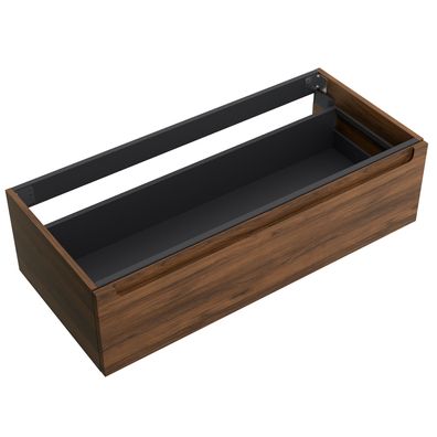 Salgar Waschtischunterschrank Monterrey 1000 1 Metallschublade mit Softeinzug Nussbau