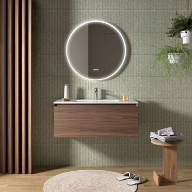 Salgar Badezimmermöbel MARA 1000 1 Schublade mit Soft-Close Amerikanischer Nussbaum 9