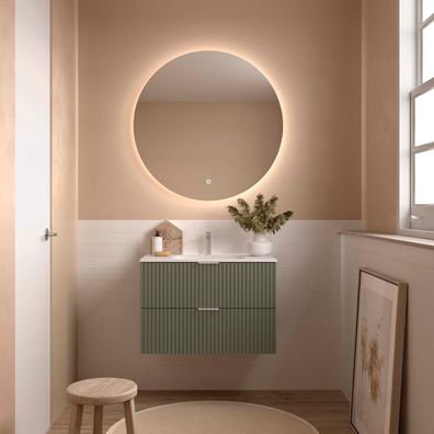 Salgar Badezimmermöbel BIBA 800 2 Metallschubladen mit Soft-Close GREEN FOREST 798 x