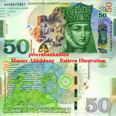 Georgien / Georgia 50 Lari 2016 Unc. P 79 62795#