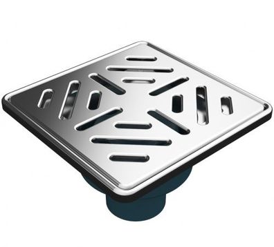 Bodenablauf Ablaufrinne Dusch Ablauf 15x15 cm Duschrinne Badablauf Siphon Bad