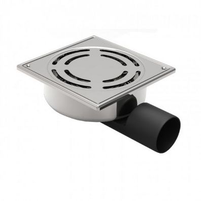 Edelstahl Bodenablauf Ablaufrinne Dusch Ablauf 15x15 cm Duschrinne Badablauf