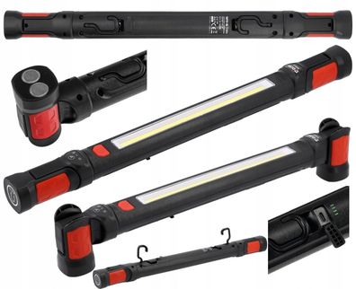 Faro da lavoro a batteria, luce vano motore 1000 lm 3,4 V / USB, LED COB 10 W