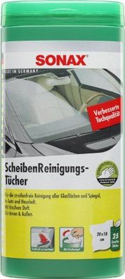 SONAX Scheibenreinigungstuch Feuchte Tüc 25 St. in Kunststoffbox