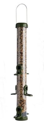 Naturschutzprodukt Futtersäule Ring-Pull Click maxi grün - Inhalt 1,5 L Höhe 71 cm