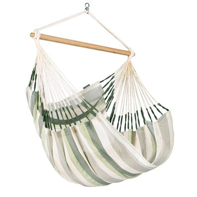 La Siesta Domingo Cedar Comfort Hängestuhl wetterfest grün grau Hängestuhl