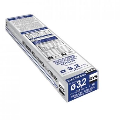 GYS Rutil Stahl Elektroden 3,2 mm 70 Stk. Nr. 085145
