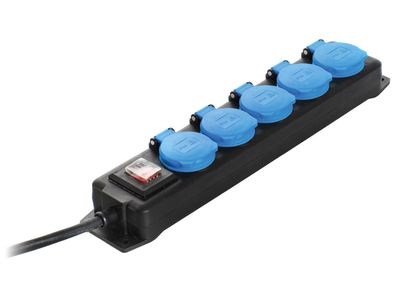 AS Schwabe Mehrfachverteiler Steckdosenleiste, Gew 5-fach