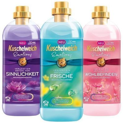 Kuschelweich Emotions Weichspüler 3xSet aus Deutschland