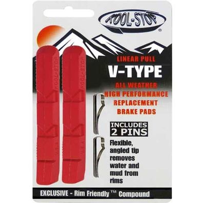 Bremsgummi -V-Brake-, R1 rot, Kool-Stop, R1-192