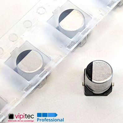22µF SMD Elko, Low ESR | 35V 5x5,4mm | 22uF Aluminium Elektrolyt-Kondensator