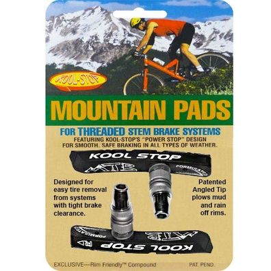 Bremsschuh V-Brake MTB contour, T1 schwarz, Kool-Stop, T1-380