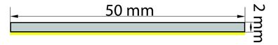 ZKS2x50 (VPE 1x10 m) Zellkautschuk - Streifen 2x50 mm einseitig selbstklebend (als Mo