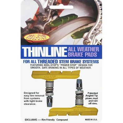 Bremsschuh V-Brake -Thinline-, T2 gelb, Kool-Stop, T2-333