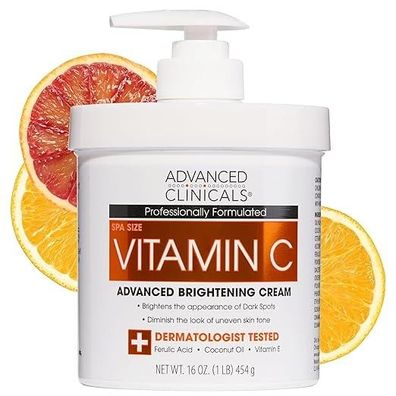 Advanced Clinicals Vitamin C Brightening Cream - 454 g Spa-Größe ?