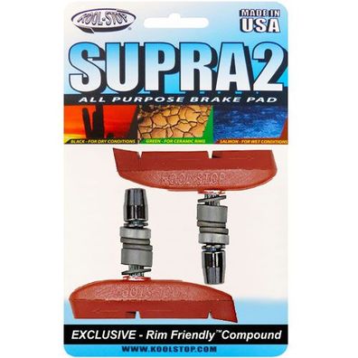 Bremsschuh V-Brake -Supra 2-, T3 salmon, Kool-Stop, T3-435