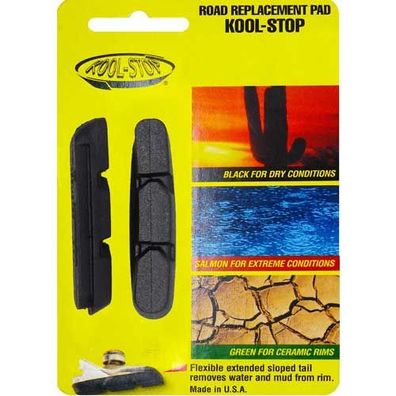 Bremsgummi Road -Campa-, R3 schwarz, Kool-Stop, R3-360