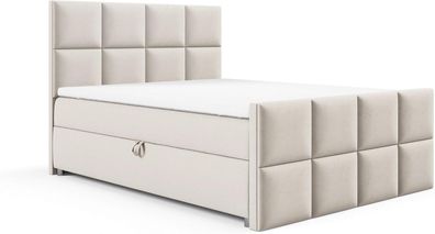 Best For Home | Trinity K1 Lux - Boxspringbett mit Bettkasten | Doppelbett mit Matrat