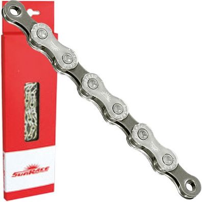 Kette Sunrace 1/2 x 11/128 10-fach, silber/grau, 116 Glieder, SunRace, CN10A-BOX