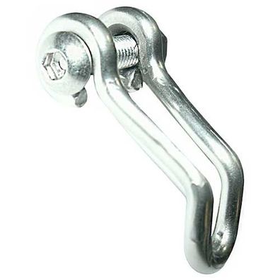 Lampenhalter kurz, B+M, silber, Edelstahl, Busch + Müller, 474DPB