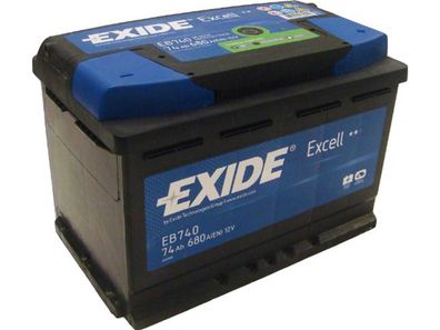 EXIDE Starterbatterie "Excell" CA-CA, Ma "EB740"
