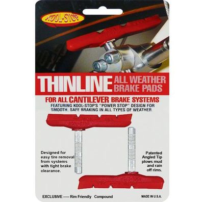 Bremsschuh Canti -Thinline-, C3 rot, Kool-Stop, C3-342