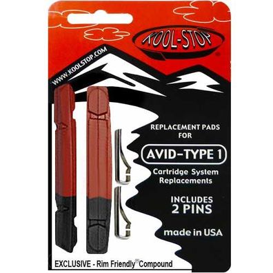 Bremsgummi V-Brake -AVID1-, R2 dual compound, Kool-Stop, R2-487