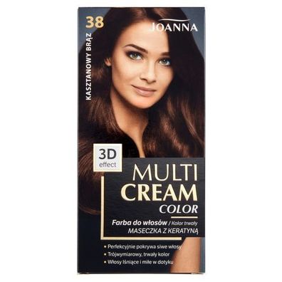 Joanna Kastanienbraun Multi-Creme Haarfarbe - Professionelle Haarfarbe fuer natuer