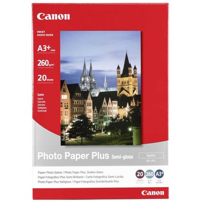 Canon Photo Paper Plus SG-201 - Halbglänzend - A3 plus (329 x 423 mm) - 260 g/m² - 20