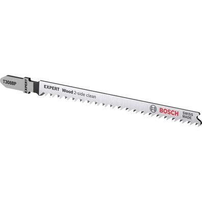 Bosch Expert Wood 2-side clean T308 BP - Stichsägenblatt - für Sperrholz, massive Möb