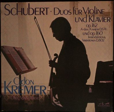 Eurodisc 88 330 KK - Franz Schubert, Gidon Kremer, Oleg Maisenberg - Duos Für V