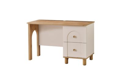 Schreibtisch Classy in Cremeweiß/Holzoptik