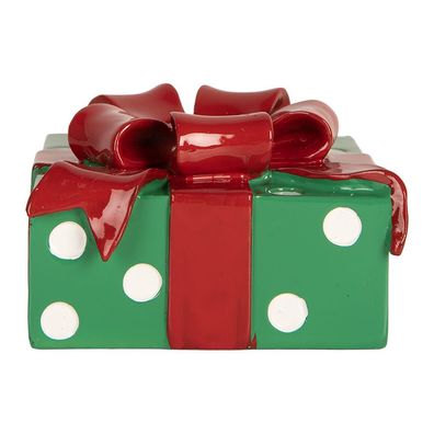 Clayre & Eef Kerzenständer 10x10x6 cm Grün Kunststoff (Gr. 10x10x6 cm)