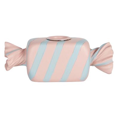 Clayre & Eef Kerzenständer 14x5x5 cm Rosa Kunststoff (Gr. 14x5x5 cm)