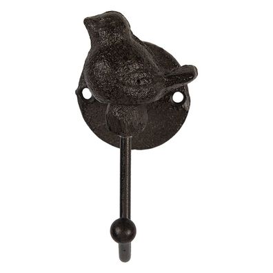 Clayre & Eef Wandhaken 5x9x10 cm Braun Metall (Gr. 5x9x10 cm)