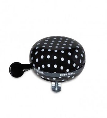 BASIL Glocke "Big Bell Polkadot" SB-verpackt, Ø 80 black / white