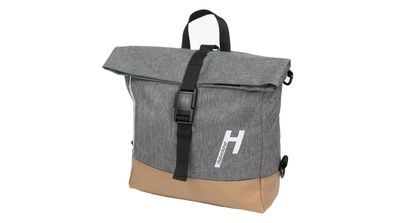 Haberland Lenkertasche "Keep Rollin" Len grau / schwarz