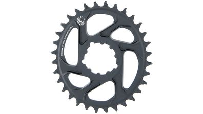 SRAM Kettenblatt "X-Sync 2 Oval" Aluminium, schwar 6 mm Offset, 3