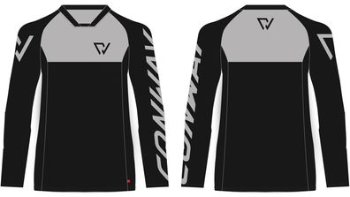 CONWAY Langarmtrikot "Freeride Jersey LS black / grey, Gr. S