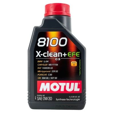 Motul 8100 X-Clean + EFE 0W-30 1 Liter