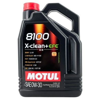 Motul 8100 X-Clean + EFE 0W-30 5 Liter