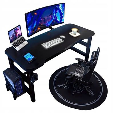Gaming-Schreibtisch Tisch für Gamer modern Computer schwarz Loft 120 cm