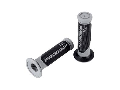 Progrip Griffgummi "732" Typ: Road, Scooter, 2 Kom grau / schwarz