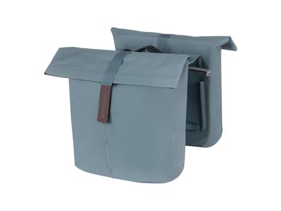 BASIL Doppeltasche "City Double Pannier graphite blue