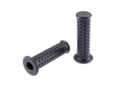 DOMINO Griffgummi "Piaggio Style" Paar, Ø 22/24 mm schwarz, Vespa