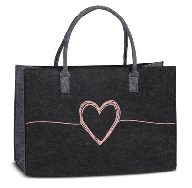 PUNTA Filz-Shopper * dunkelgrau
