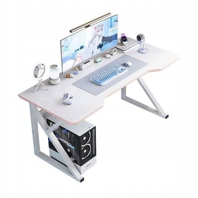 Gaming-Schreibtisch für Computer-Spieler, weiß, modern, Loft-Stil, 120 cm